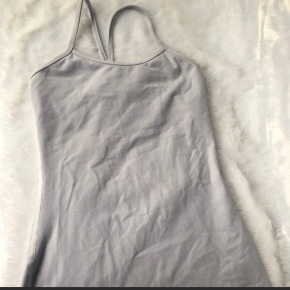 Lululemon Power Y Tank sz 4 Gray